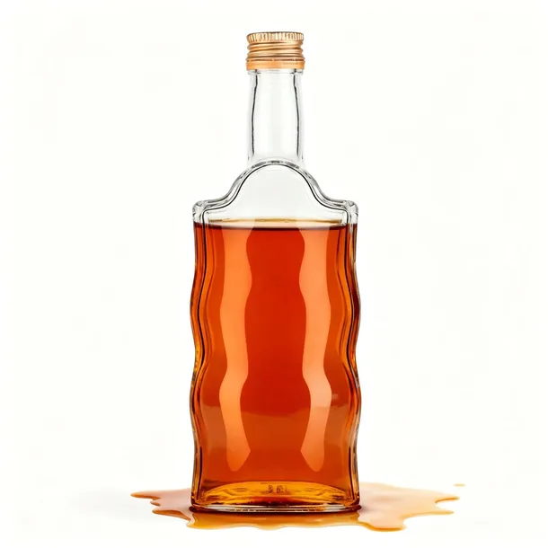 Butelki szklane 500 ml Fala (20 szt.) z zakrętkami Butelka na nalewki soki
