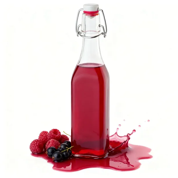 Butelki kwadratowe 500 ml (20 szt.) z klipsami Butelka na sok nalewkę olej