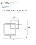kinkiet-led-geometric-sciemnialny-w0233d-maxlight-stan-nowy-kolor-czarny