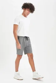 spodenki-dresowe-szary-melanz-szorty-wiazane-kieszenie-siatka-defacto-xl