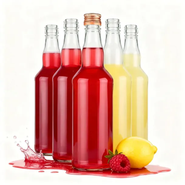 Butelki szklane 500 ml (50 szt.) z zakrętkami Butelka na bimber nalewkę sok