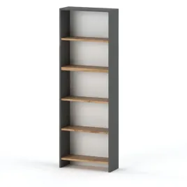 regal-na-ksiazki-paulla-salon-biuro-polki-dla-dzieci-loft-szary-dab-wotan