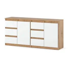 komoda-szafka-do-salonu-duza-160cm-nowoczesna-szuflady-dab-wotan-bialy-mat
