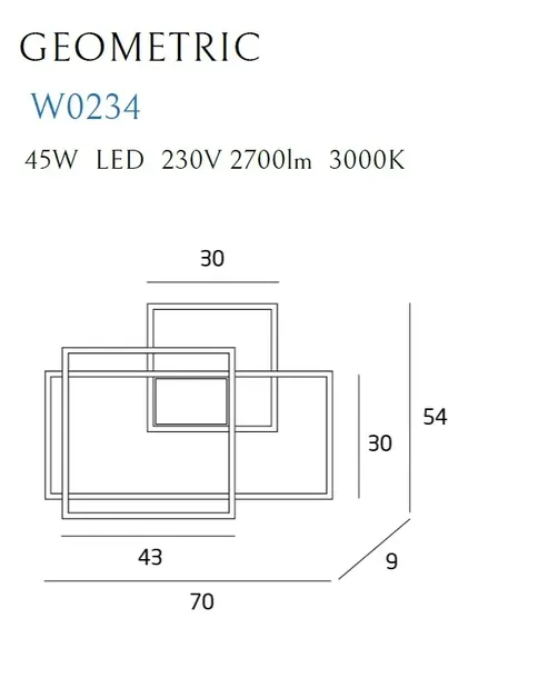 kinkiet-led-geometric-w0234-maxlight-kolor-bialy