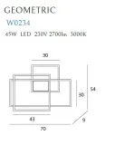 kinkiet-led-geometric-w0234-maxlight-kolor-bialy