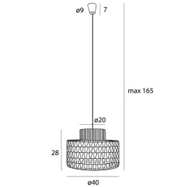 maxlight-p0587-lampa-wiszaca-z-plecionego-papieru-raffle