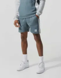 szare-spodenki-dresowe-krotkie-szorty-ocieplane-lampasy-boohoo-xl