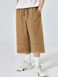 spodnie-brazowe-proste-szerokie-nogawki-3-4-gladkie-shein-s