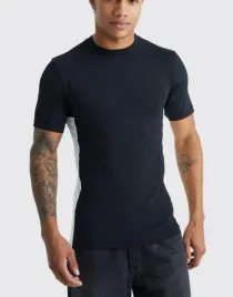 koszulka-t-shirt-klasyczna-czarno-biala-krotki-rekaw-bawelna-boohoo-xl