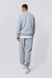 boohooman-szare-spodnie-dresowe-joggery-basic-m