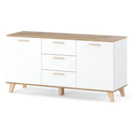 komoda-biala-z-drewnem-olivier-150cm-pojemna-szafka-rtv-z-3-szufladami