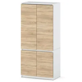 szafa-garderoba-do-przedpokoju-sypialni-polki-80cm-posti-bialy-dab-sonoma