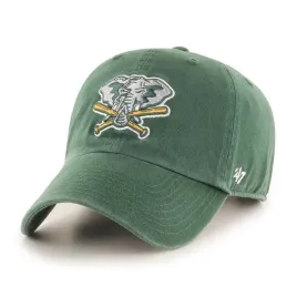 czapka-z-daszkiem-47-brand-oakland-athletics-cooperstown-clean-up-zielona