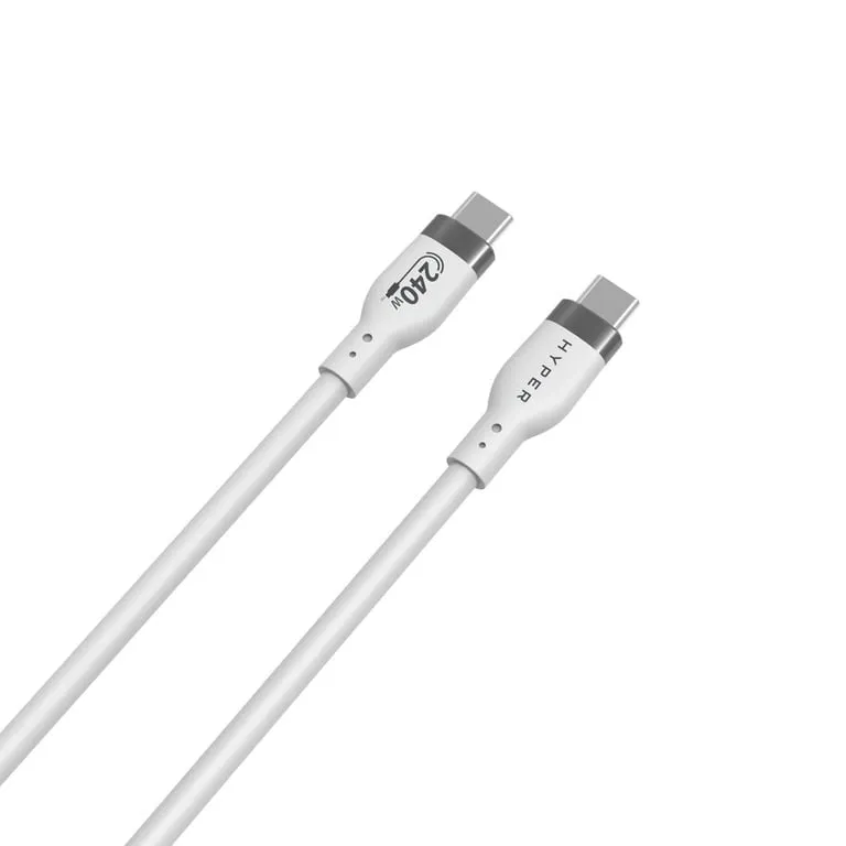 hyper-hj4002whgl-kabel-usb-usb-2-0-2-m-usb-c-bialy