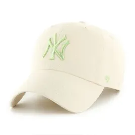czapka-z-daszkiem-47-brand-new-york-yankees-natural-clean-up-zielono-kremow