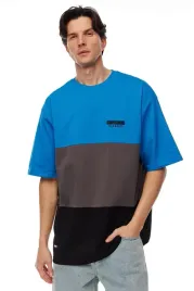 koszulka-meska-t-shirt-mass-dnm-zone-niebiesko-szaro-czarna