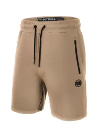 spodenki-szorty-dresowe-meskie-pitbull-terry-small-logo-bezowe