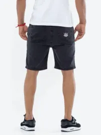 spodenki-szorty-meskie-jeans-jigga-wear-crown-pocket-sprane-czarne