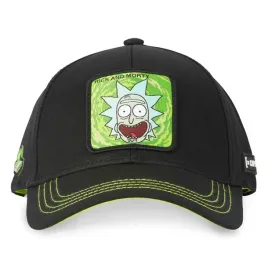 czapka-z-daszkiem-capslab-rick-and-morty-khaki-neon-czarna