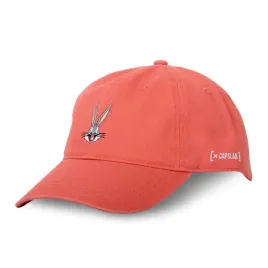 czapka-z-daszkiem-capslab-looney-tunes-bugs-bunny-koralowa