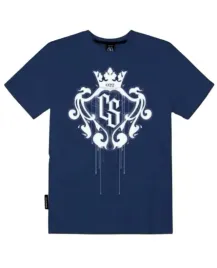 koszulka-meska-t-shirt-ciemna-strefa-herb-niebieska