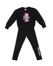 komplet-dresowy-champion-junior-bear-crewneck-czarny