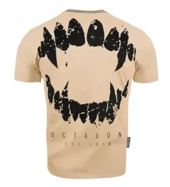 koszulka-meska-t-shirt-meski-octagon-zeby-bezowa