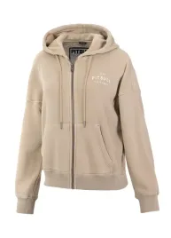 bluza-damska-pit-bull-manzanita-pitbull-hooded-zip-bezowa