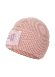 czapka-zimowa-pit-bull-beanie-logo-single-layer-cuff-rozowa