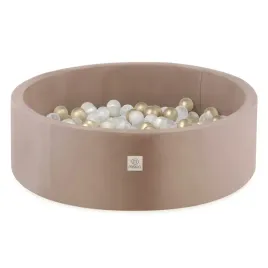 suchy-basen-z-kulkami-90x30-kojec-dla-dzieci-bezowy-velvet-200-pilek-misioo