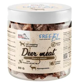 syta-micha-freezy-pure-100percent-liofilizowane-mieso-z-jelenia-dla-psa-80g