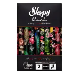 podpaski-sleepy-czarne-ze-skrzydelkami-higieniczne-rozmiar-2-long-18szt