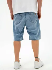 spodenki-szorty-meskie-jeans-jigga-wear-small-outline-crown-jasne-niebieski
