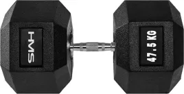 hantla-szesciokatna-treningowa-hms-hex-pro-47-5-kg