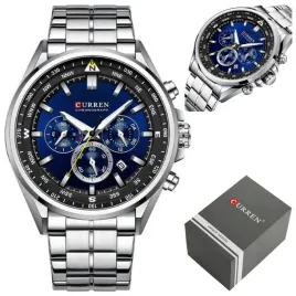 zegarek-meski-curren-stalowy-chronograf-box-grawer
