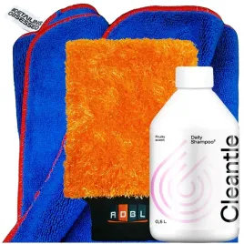 zestaw-do-mycia-auta-rekawica-z-mikrofibry-recznik-do-osuszania-szampon