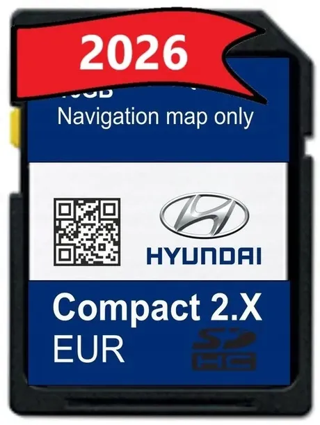 KARTA MAPA HYUNDAI 2X i20 SANTA FE TUCSON EUROPA 2026