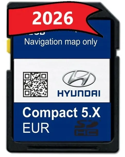 KARTA MAPA HYUNDAI 5X i10 i20 i30 KONA TUCSON Elantra SANTA FE EUROPA 2026