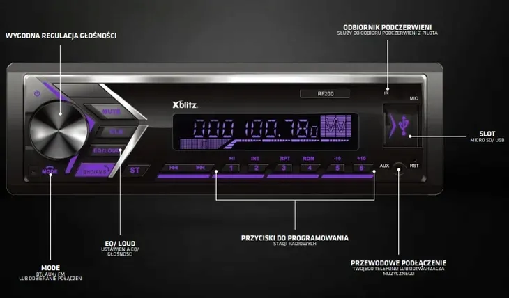 xblitz-rf200-radio-samochodowe-fm-bluetooth-5-0