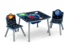 kosmos-planety-gwiazdy-stolik-stol-krzesla-dzieci