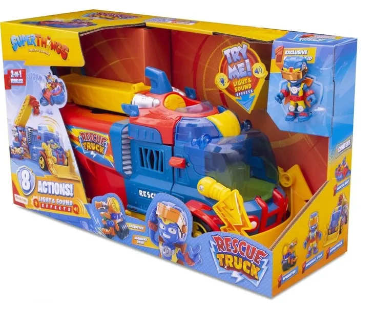 SUPER THINGS ZINGS 10 RESCUE TRUCK DUŻA CIĘŻARÓWKA