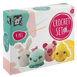 zestaw-do-szydelkowania-4-zwierzaki-zestaw-kreatywny-mix-diy-craftid