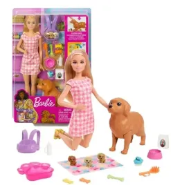 lalka-barbie-narodziny-pieskow-lalka-4-pieski-hck75