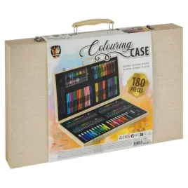 duzy-zestaw-artystyczny-w-walizce-drewnianej-180-pcs
