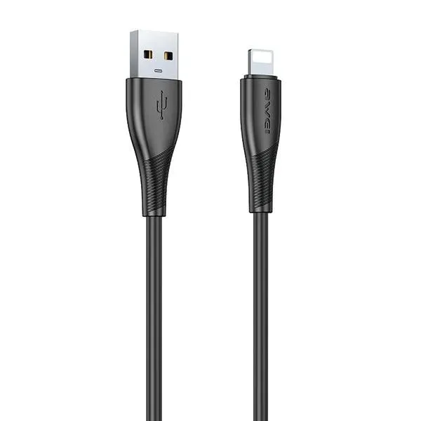 kabel-awei-cl-182l-usb-a-lightning-czarny-black