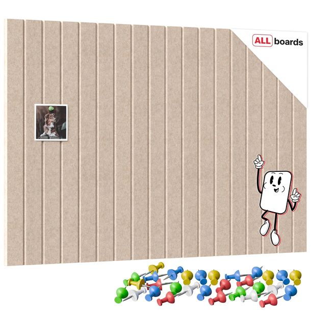 Panel filcowy tablica filcowa korkowa na ścianę 90x60cm camel + GRATIS
