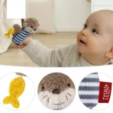 grzechotka-miniaturowa-wydra-zabawka-do-chwytania-do-dzwieku-0m-fehn-stan-nowy