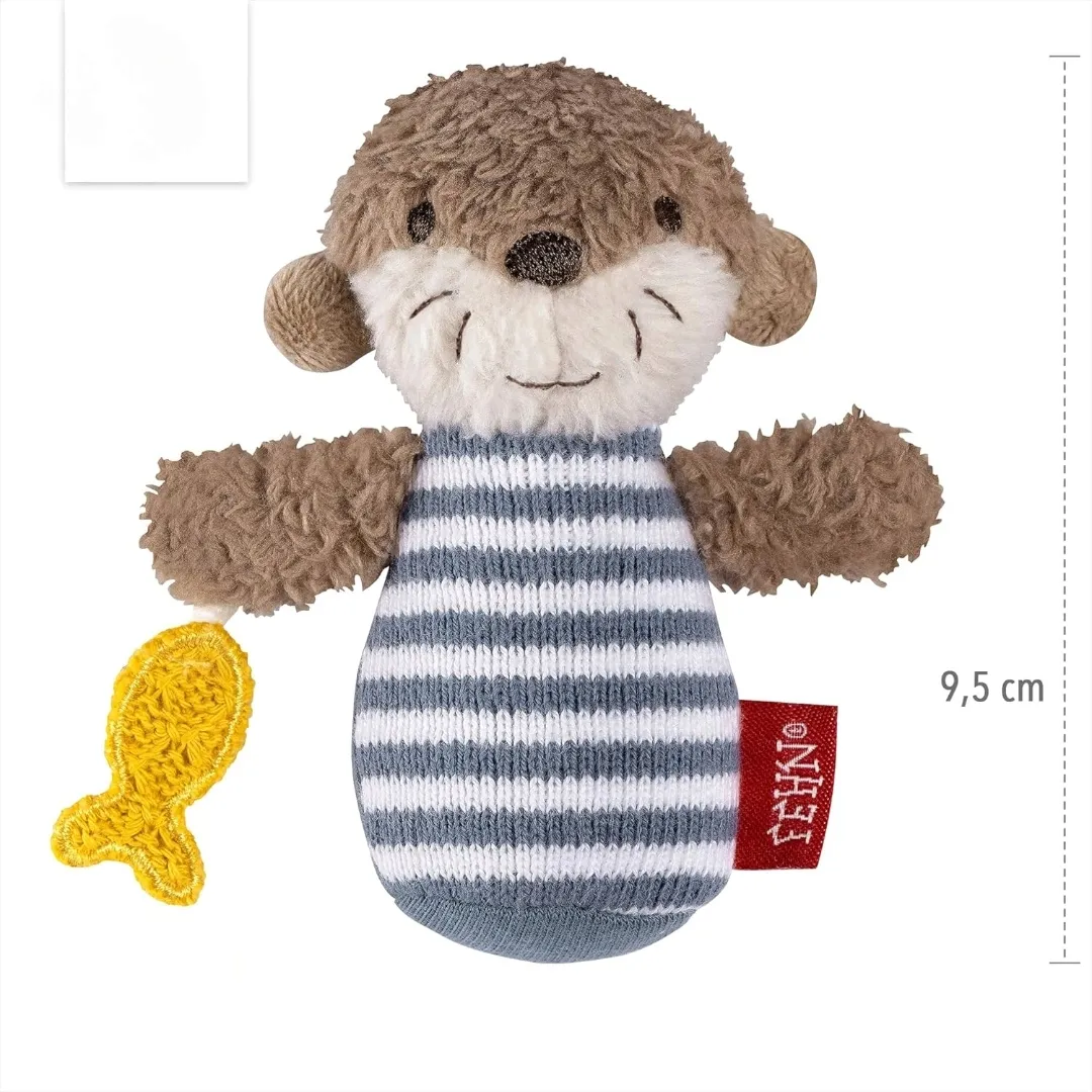 grzechotka-miniaturowa-wydra-zabawka-do-chwytania-do-dzwieku-0m-fehn-stan-nowy