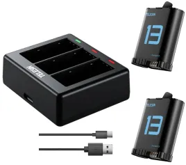 ladowarka-usb-2x-akumulator-bateria-do-gopro-hero-13-black-telesin-s0