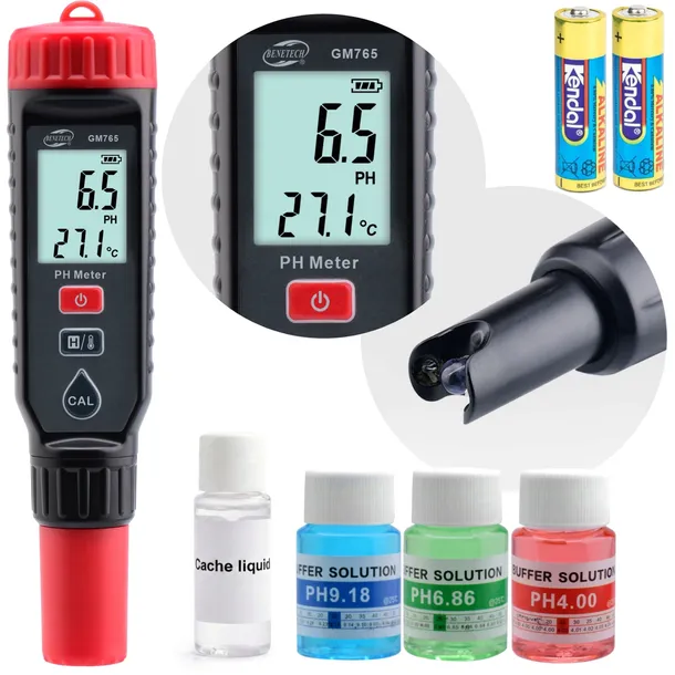 TESTER MIERNIK pH METR WODY BASEN CZUJNIK TERMOMETR 2w1 AUTOKALIBRACJA ATC